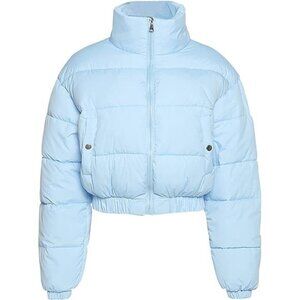 Women's Cropped Quilted Puffer Jacket Outerwear Coat